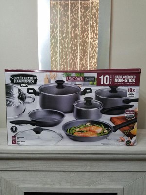 Granitestone Pro Premiere 10-Piece Hard Anodized Nonstick Cookware Set -  20774193