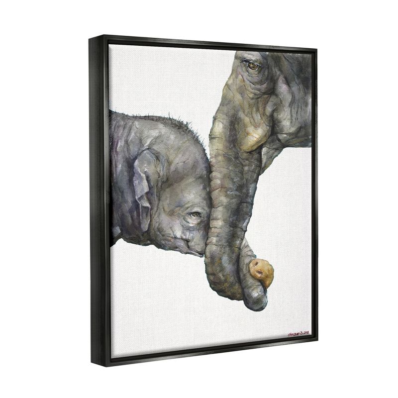 Stupell Industries Cute Baby Elephant Family Animal Watercolor Painting, 4 of 7