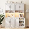 71" Tall Kitchen Storage Cabinets, Pantry Cabinet with Microwave Shelf - 4 of 4