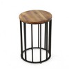 Maggift Patio End Tables Accent Side End Table for Outdoor and Indoor, Garden, Backyard Use, Special Design, Multicolored, 15.25"*15.25"*21.7" - 3 of 4
