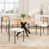 Lirago 47 Inch Rectangular Wood Dining Table for 4-6 People Modern Kitchen Table with Sturdy Metal Frame for Dining Room Kitchen Easy Assembly - 3 of 4