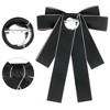 Elerevyo Women's Wedding Party Ribbon Brooch Pin Bow Tie - 3 of 4