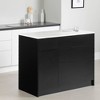 South Shore Fusion 6 Drawer Double Dresser Pure Black: Laminated Particle Board, Anti-Tip Hardware - 4 of 4