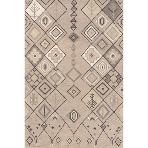 Prabal Gurung X Rugsusa Beige Everest Tasseled Wool Area Rug