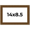 PosterPalooza | Photo Size Flat Gold Picture Frame - UV Acrylic, Foam Board Backing, Hanging Hardware - 2 of 4