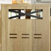 LunaLulinlk Hidden cat litter box furniture with cat litter mat for living room, brown - 3 of 4