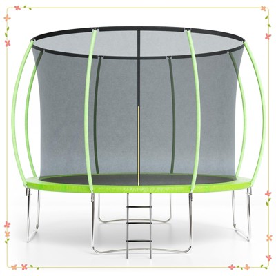 Trampoline with Enclosure & Ladder, ASTM Approved Heavy-Duty Outdoor Recreational Trampoline