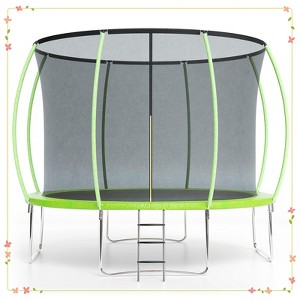 Trampoline with Enclosure & Ladder, ASTM Approved Heavy-Duty Outdoor Recreational Trampoline - 1 of 4
