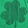 Womens Distressed Clover T Shirt Cool St Patricks Day Vintage Shamrock Awesome Graphic Tee - Crazy Dog Women's T Shirt - 2 of 4