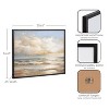 Kate & Laurel All Things Decor 20"x16" Gallery Beach Waves Sunset Cloud Landscape Print by The Creative Bunch Studio Black - 3 of 4