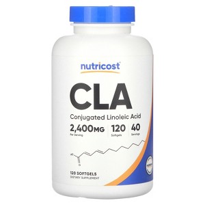 Nutricost CLA, 2,400 mg, 120 Softgels (800 mg per Softgel) - 1 of 2
