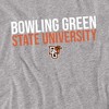 Bowling Green State University BGSU Official Stacked Adult T Shirt, Silver - 2 of 4