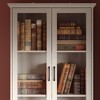 FUFU&GAGA Grey Modular Display Cabinet, Any Matching Assembly, Large Capacity Storage, Tempered Glass Door Showing Quality - 4 of 4