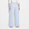 Women's Leisure Graphic Lounge Pants - Light Blue - 2 of 3