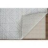 Redford Transitional Solid White/Silver Area Rug - 4 of 4