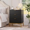 Modern 3 Drawer Dresser, Nightstand with Wide Top, Chest of Drawers - 4 of 4