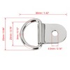 Unique Bargains Car Truck Trailer Cargo RV Boats D Shape Tie Down Anchors Lashing Rings 20 Pcs - 4 of 4