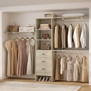 Aheaplus Closet Organizer System with Drawers and Shelves - 1 of 4
