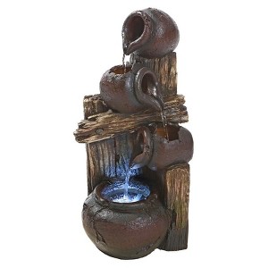 Design Toscano Casa Chianti Cascading Urns Illuminated Garden Fountain - 1 of 4