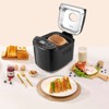 VEVOR Bread Maker, 19-in-1 2LB Dough Machine, Nonstick Ceramic Pan Automatic Breadmaker with Gluten Free Setting, 3 Loaf Sizes, 3 Crust Colors, Black - 2 of 4
