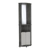 Okak Bathroom Storage Cabinet, Tall Cabinet Large Storage Cabinet with 2 Drawers and Open Shelves - 4 of 4