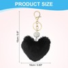 Unique Bargains Metal Alloy Soft Durable Artificial Cute Puff Ball Keychain 1 Pc - 2 of 4