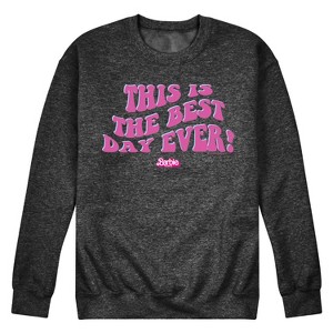 Men's - Barbie - Best Day Ever Graphic Fleece Sweatshirt - 1 of 4