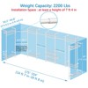 Timate U4 U Shape Garment Rack Heavy Duty Clothes Rack, Expandable Clothing Rack Wall Mounted Closet Extra Large Walk in Closet System - 4 of 4