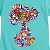 Girls' - Peanuts - Snoopy Silhouette Pattern Fitted Short Sleeve Graphic T-Shirt - 2 of 4