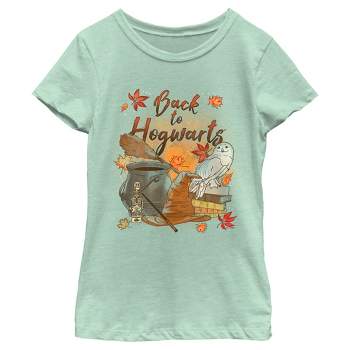 Girl's Harry Potter Chamber of Secrets Hedwig Back to Hogwarts T-Shirt