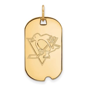 Black Bow Jewelry 14k Yellow Gold Pittsburgh Penguins NHL Pendant - 1 of 3