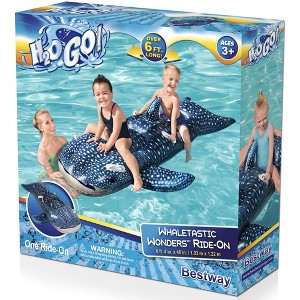 Bestway H2OGO! Whaletastic Wonders Inflatable Ride-on Float - 1 of 4