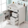 Mshliw 30 Inch Modern Bathroom Vanity with Sink, Storage Cabinet with 2 Drawers, Tip-Out Drawer and Soft Close Door, Resin Basin - 2 of 4