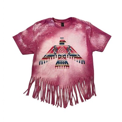 Women's Thunderbird Fringe Hem Tee - Rose Canyon Ranch