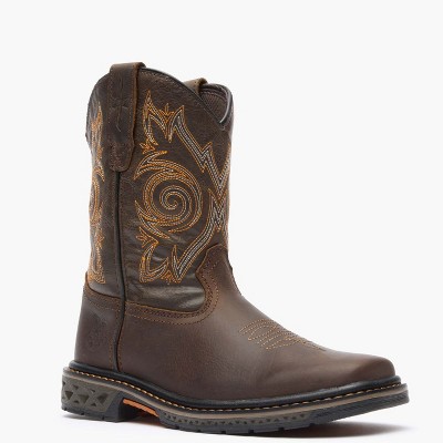 Georgia Boot Carbo-Tec LT Boys' Brown Pull-On Boot