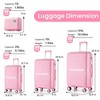 BEAFUP Luggage Sets 4 Piece(14/20/24/28) PP Lightweight & Durable Expandable suitcase - 3 of 4