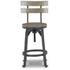 Signature Design by Ashley Furniture Lesterton Swivel Barstool, Set of 2, Light Brown/Black - 3 of 4