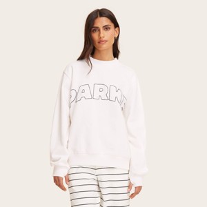 Women's Mockneck Pullover Sweatshirt - Parke x Target Cream L/XL