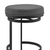 26" Vander Counter Height Barstool: Swivel, Footrest, No Back - Armen Living - 4 of 4