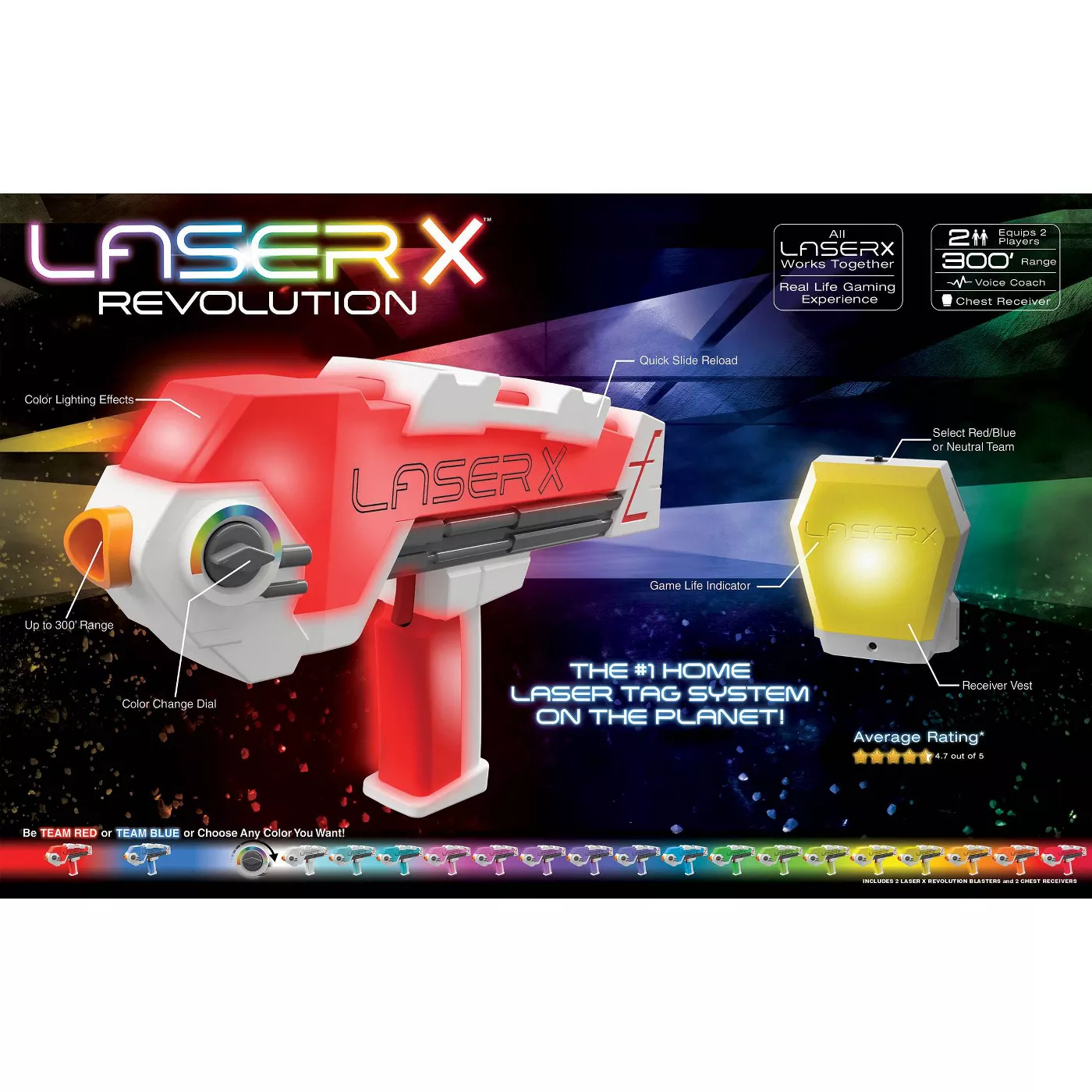 Laser X Two Player Revolution Blaster Laser Tag Gaming Set - image 3 of 7