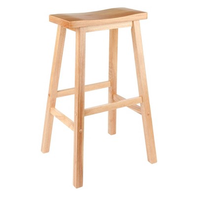 Mona Cushion Saddle Seat 24.84 Counter Height Barstool Hardwood/toasted  Walnut - Winsome : Target