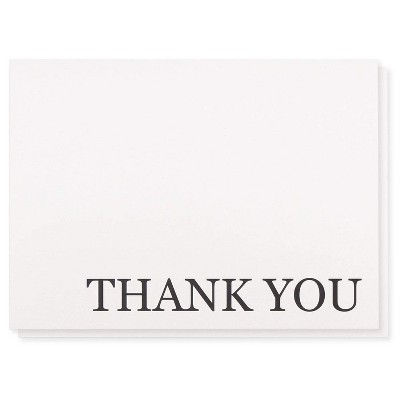 120 Pcs Thank You Cards Bulk Set, Blank Inside White Thank You Notes & Envelopes