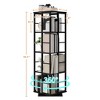 Rotating Bookshelf, 360¡ã Display Floor Standing Corner Bookcase, 54'' Tall Industrial Books Storage Organizer for Bedroom Living Room Study - 2 of 4