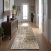 LIVN CO. Modern Abstract Soft Plush Area Rug, Grey/Cream - 2 of 4