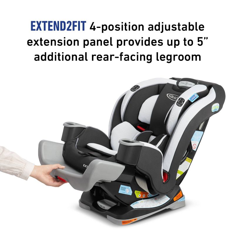 Graco Extend2Fit 3-in-1 Convertible Car Seat, 4 of 11