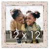 PosterPalooza | Square Shabby Chic White Picture Frame - UV Acrylic, Foam Board Backing, Hanging Hardware - 2 of 4