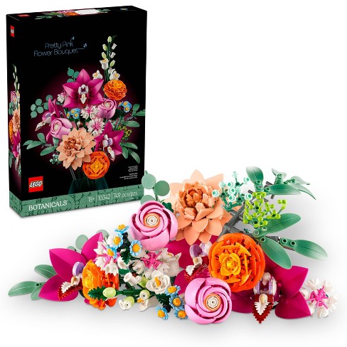 LEGO Botanicals Pretty Pink Flower Bouquet for Home Decor 10342