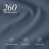 260 Thread Count Organic Cotton Percale Bed Sheet Set by Bare Home - 4 of 4