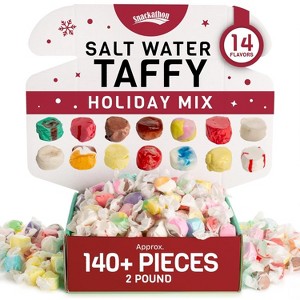 Snackathon Salt Water Taffy Holiday Mix, 14 Flavors, 2 Pound - 1 of 4