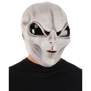 HalloweenCostumes.com One Size Fits Most   Grey Alien Costume Mask | Adult Halloween Masks, Black/Gray - 1 of 1